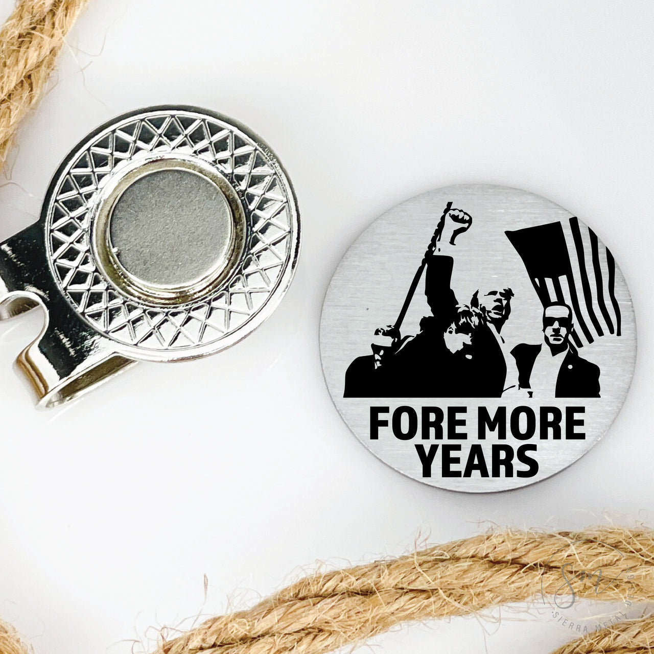 FORE MORE YEARS GOLF BALL MARKER