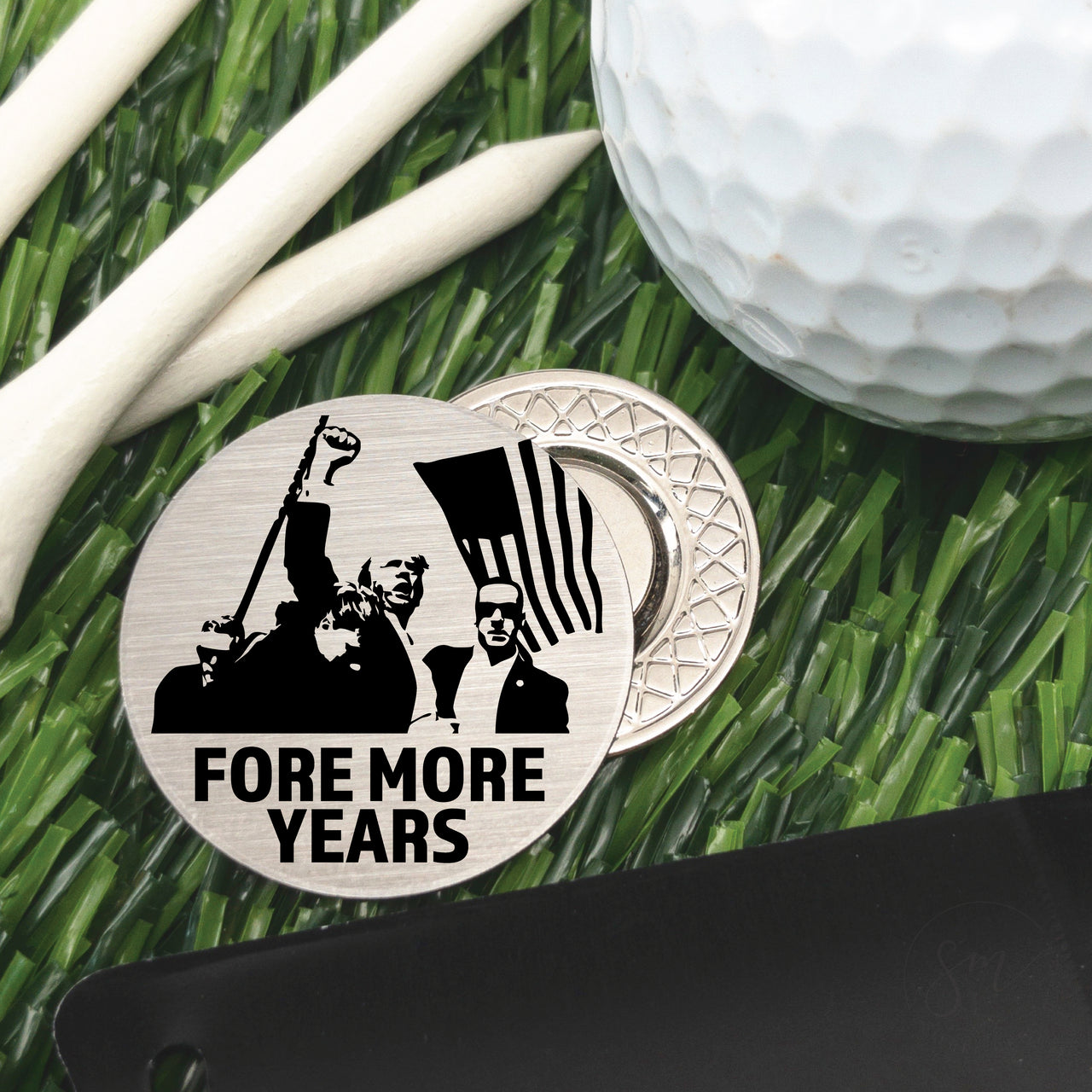 FORE MORE YEARS GOLF BALL MARKER