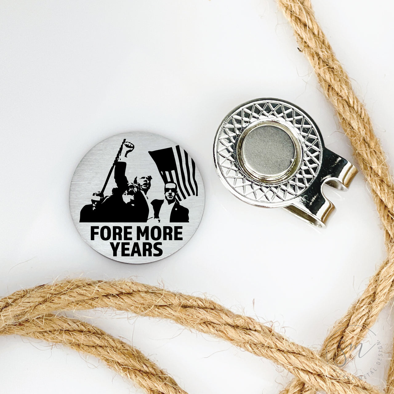 FORE MORE YEARS GOLF BALL MARKER